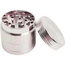 Maison Luré Pipo Aksesuarı Mini Boy Silver 40MM Parçalayıcı, Tütün ve Baharat Için Şık ve Kullanışlı