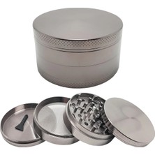 Maison Luré Pipo Aksesuarı Gri 75 mm Herbal Öğütücü Parçalayıcı, Tütün ve Baharat Için 75 mm