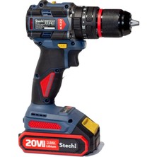 Maison Luré Akülü Vidalama Stech SX22-2*2.0 Ah Akülü Kömürsüz Darbeli Matkap