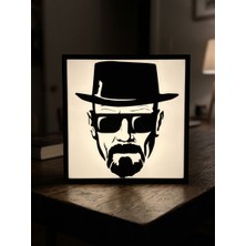 3Dlab Three-Dimensional Systems Breaking Bad Walter White Heisenberg LED Box Gece Lambası - Işıklı Masa Dekoru
