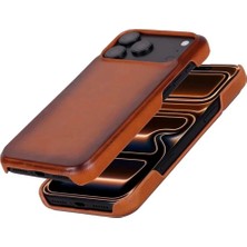 Toronata Ventura iPhone 18 Pro Max 6.9" Hakiki Deri Magsafe Uyumlu Kılıf - Taba