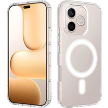 Nanospace Honor 600 Lite Uyumlu Şeffaf Sert Mika Magsafe Sararmaz Şeffaf Kılıf