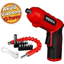 Maison Luré Akülü Vidalama RDX3085 Şarjlı Tornavida 6,35MM. 210RPM 2,5nm. 3,6VÇ 1,5AH.