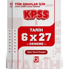 Bigelio Yayıncılık Bigelio 2027 KPSS Tüm Sınavlar İçin Tarih 6 x 27 Deneme Sınavı Bi