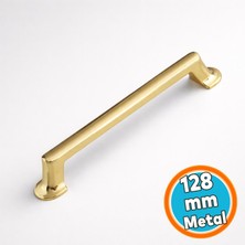 Nzb Metal Kulp 128 Mm-12.8 cm Mobilya Çekmece Mutfak Dolabı Dolap Kapak Kulpları Kulbu Gold Altın