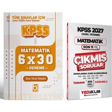 Yediiklim Yayınları 2027 KPSS GYGK Matematik Çıkmış Sorular ve Deneme Seti 2 Kitap Bi