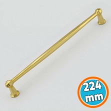 Nzb Mobilya Mutfak Dolabı Çekmece Dolap Kapak Kulpu Düz Metal Kulpları Kulbu Kulpu 224 mm Altın