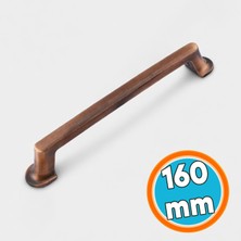 Nzb Mobilya Mutfak Çekmece Dolap Dolabı Kulpu Kulbu Kulpları Düz Metal 160 mm Eskitme Antik Bakır