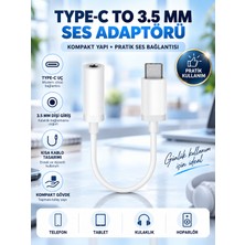 Kulaklık Dönüştürücü 3.5mm USB Type-C Dönüştürücü Ses Adaptörü Tip C Ses Dönüştürücü Çevirici