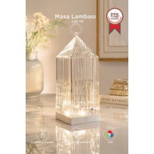 Torima Kristal Elmas 16 Renkli Masa Lambası Led Işıklı Kumandalı Akrilik Gece Lambası LW19