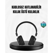 Kablosuz Bluetooth Kulak Üstü Kulaklık Kristal Ses Kalitesi ve Ergonomik Yapı
