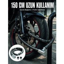 Blok Çelik Halkalı Yapısıyla Üst Düzey Güvenlik Sunan Motosiklet Kilidi