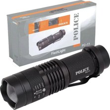 Pc-11 Power Led+Zoom Kalem Pilli El Feneri