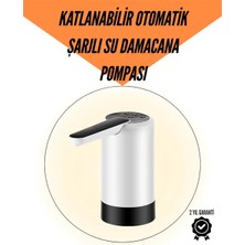 Taşınabilir Şarjlı Damacana Su Pompası Hijyenik Tasarım