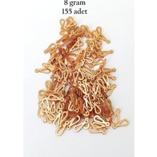 Oya Abiye Bileklik Kolye Pleksi Metalik Plastik Pul Altın Renk 8 Gram 155 Adet - BNC482