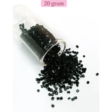 Kesme Cam Boncuk 2mm - 20 Gram - Siyah -BNC312