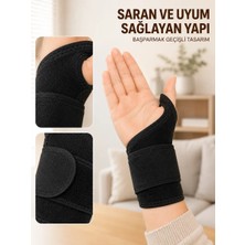 Ayarlanabilir El Bilek Bandajı Başparmak Geçişli Bilek Desteği Günlük ve Spor Kullanım