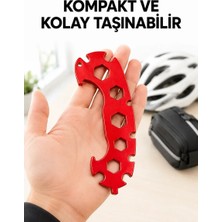12 Ölçülü Bisiklet Tamir Anahtarı 6-17 mm Kompakt Çok Amaçlı El Aleti