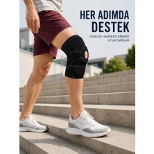 Silikon Patella Destekli Dizlik Nefes Alabilir Ayarlanabilir Cırtlı Ligament Desteği