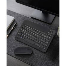 Bluetooth Klavye Mouse Seti Taşınabilir Wireless Bilgisayar Aksesuarı