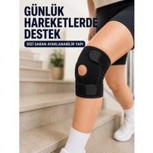 Kısa Patella Dizlik Ayarlanabilir Cırtlı Diz Destekliği Spor ve Günlük Kullanım
