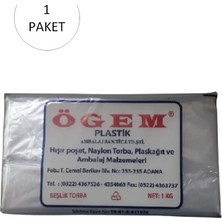 Bakkaliye Naylon Torba Beşlik 30X52 cm 1 kg 1 Paket (Takriben 105 Adet)