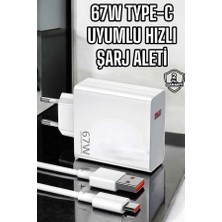 aklow akyoleticaret Şarj Aleti Turbo Hızlı 67W Type-C Hızlı Şarj