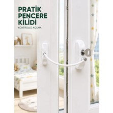 Çocuk Güvenliği Için Pencere Emniyet Kilidi Anahtarlı Kablolu Güvenlik Aparatı