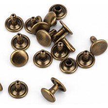 YF Store 9 mm Çift Kafa Antik Rivet 100 Adet