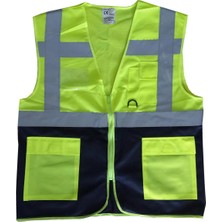 aklow akyoleticaret Yönetici Ikaz Yeleği Sarı/lacivert M Beden