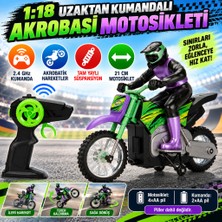 Oyunca 1:18 Uzaktan Kumandalı Akrobasi Motosikleti