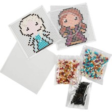 Oyunca Frozen Ütü ile Yapışan Boncuk Tasarımı