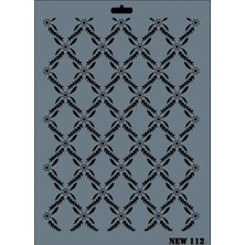 aklow akyoleticaret Rich New Seri N-112 Stencil 35X25 cm