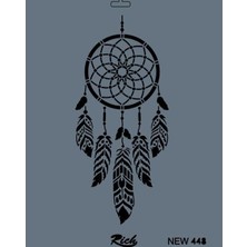 aklow akyoleticaret Rich New Seri N-448 Stencil 35X25 cm