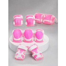 aklow akyoleticaret Pembe Çocuk Kaykay Paten Scooter Bisiklet Koruyucu Dizlik