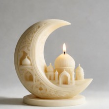 Karakız Hilal İçinde Cami Figürü Silikon Kalıp