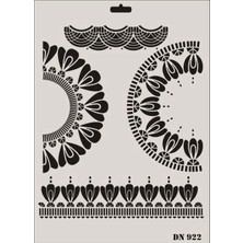 aklow akyoleticaret Rich Dantel Seri DN-922 Stencil 35X25 cm