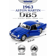 Giffy Oyuncak 1963 Aston Martin Db5 Diecast Metal Model Araba 12,5 cm Açılır Kapılı Klasik Hediyelik Oyuncak Araba