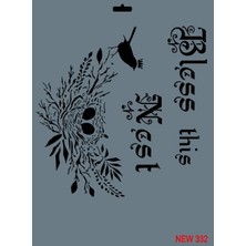 aklow akyoleticaret Rich New Seri N-332 Stencil 35X25 cm