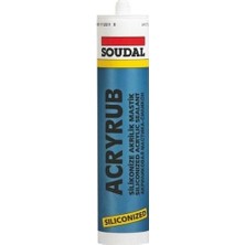 aklow akyoleticaret Soudal Acryrub Silikonize Mastik 310 ml Antrasit