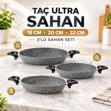 Taç Ultra Granit 3’lü Sahan Seti 18-20-22 cm