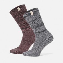 Timberland 2 Pack Cozy Crew Boot Sock