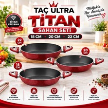 Taç Ultra Titan 3’lü Sahan Seti 18-20-22 cm