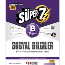 Nitelik Yayınları Nitelik 7.sınıf (B) Süper Sosyal Bilgiler Beceri ve Bağlam Temelli Soru Kitabı
