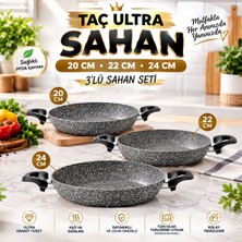 Taç Ultra Granit 3’lü Sahan Seti 20-22-24 cm