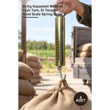 Yenilig 5 Adet Büyük Yaylı Demir El Kantarı – 60 kg Kapasiteli Mekanik Yaylı Tartı, El Terazisi, Hand Scale Spring Scale