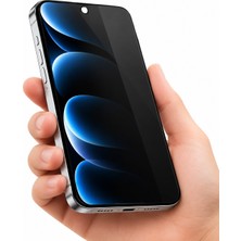 Spolo iPhone 17 Air Hayalet Ekran Koruyucu 500CC Full Hd Large Arc Gizlilik Camı Darbe ve Çizilme Koruyucu