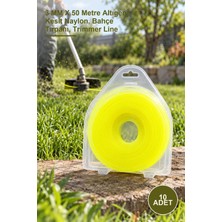 Yenilig 10 Adet Altıgen Çim Biçme Tırpan Misinası – 3 mm x 50 Metre Altıgen Kesit Naylon, Bahçe Tırpanı, Trimmer Line