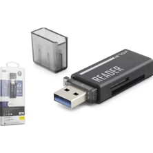 Skygo USB Type-C 3.2 Gen1 Kart Okuyucu SD MicroSD 5 Gbps Siyah C306