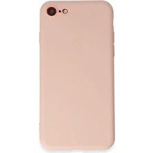 Just Cheap Store Apple iPhone 7 Uyumlu Kılıf First Silikon - Pudra